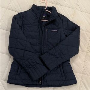 Patagonia children’s Dark Blue Quilted Puffer Jacket